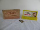 O-o-27 0226 Marx Vintage Scale Lighted Crosley Tv Billboard Sign Box Ex