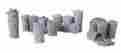 3719903 04022 Bar Mills Unpainted Garbage Pail Assortment 18 371990040223