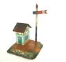 Ab711 10-64 Bing Vintage Gauge Train Warden House On Embankment With Signal