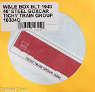 10304o Tichy Train Group Le Steel Boxcar Built Decal
