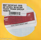10307o Tichy Train Group Mkt Steel Boxcar Decal