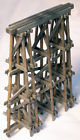 Hl108o 108o Hunterline Pile Timber Bridge Pier Scale Model Railroad Structure Wood