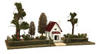 11-90076 Lionel Corporation White Maroon Landscaped Plot With Bungalow 0658081300368