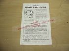 11450-1 Unbranded Lionel Postwar Original Instruction