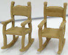 1158 Arttista Two Pewter Rocking Chairs