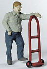 Fra1323 1323 Arttista Worker Hand Truck Model Railroad Diorama Painted Figure Fra