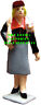 1441 Barclay Lady Wearing Fox Stole Cast Metal Figure By