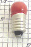 1447r Lionel Volt Red Translucent Small Globe Screw Bulb