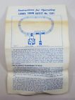 1581-11 Lionel Model Train Outfit No Operating Instruction Freight Set Postwar