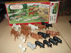 1606-100 Plasticville Vintage Barnyard Animals In Original Box Gauge