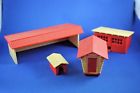 1617-100 Plasticville Farm Buildings Chicken Coop Glued