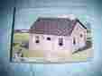 1630-100 Plasticville Cape Cod House Peach And Brown O S Scale