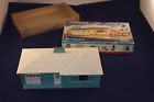 1795-129 Plasticville Ranch House Turquoise White Trim Box