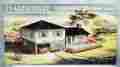 1908-198 Plasticville Split Level Home Vintage O Scale 1950s Complete
