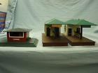 2-256 And 1-125 Lionel Number Illuminated Freight Stations Steam Whistle Shack