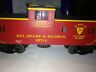 20-91029 Mth Delaware Hudson Extended Vision Caboose Guage