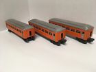 2430-2430-2430 Lionel Passenger Cars Orange Silver Trim Make Offer