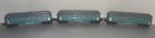 2430-2430-2431 Lionel Postwar Blue With Gray Roof Tinplate Passenger Cars