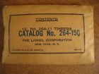 264-151 Lionel Envelope With Timbers