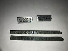 265e Lionel Original Commodore Vanderbilt Nickel Nameplates