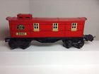 2682 Lionel Prewar Lines Gauge Rr Red Caboose Illuminated Nice