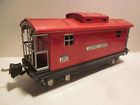 2817 Lionel Rare Prewar Gauge Red Caboose Tinplate Electric Coupler
