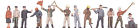 30-11055 Mth Trains Railroad Employees 12pcs
