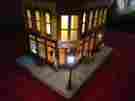 30-90474 Mth O Scale Alis Tiki Bar-corner Building W Blinking Sign 658081353487
