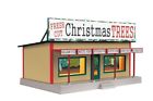 30-90577 Mth Christmas Trees Road Side Stand Operating Lights