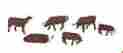 33152 Bachmann O Scenescapes Brown White Cows 6