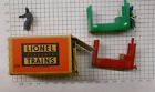 356-35x Lionel Dark Red And Light Green Baggage Cart Trucks In