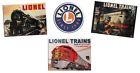 6-22477 4 Adhesive Miniature -line Lionel Metal " Tin Signs Replicas "x1 .75