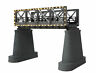 40-1118 Mth Bridge Girder With Operating White Lights Silver 658081395319