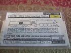 40-71 Walthers Decal Ho Cnw Chicago Burlington Steam Locomotive Yellow Decals