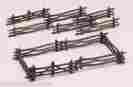45984 Bachmann Plasticville Rustic Fence 12 Pieces O Gauge Kit