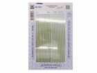 48-1527 Microscale Caution Safety Striping Yellow Black Decal 710208415277