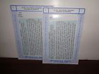 48-198 Microscale Scale Union Pacific Lightweight Pass Car Names Decals