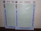 48-718 Microscale Scale Steam Locomotive Data Decals