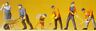 590-65336 Preiser Scale Figures People Working Modern Track Workers 4041032653365