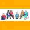 6-21370 K-line Sitting Figures Benches Nib O O-27 On30 Scale 023922213709