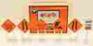 6-32902 Lionel Construction Zone Sign Set 6 Piece 023922329028