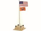 23922843074 6-84307 Lionel Illuminated Flagpole With Flag Gauge Model Trains