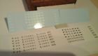 607-607-608 Lionel White Waterslide Decals