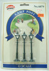 6079 Model Power Set Of 3 Square Frosted Lamp Posts 037135060791