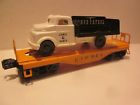 6151 Lionel Vintage Postwar Tin Flatcar With Range Patrol Truck Mint
