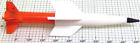6650-80wr Lionel White Over Red Rocket Missile