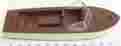 6801-76 Lionel Brown And White Motor Boat