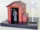 71-6841-200 Lionel Halloween Operating Gateman Last Stop Crossing Signal 023922168412