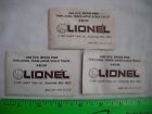 8-82109 Lionel Lot Of New Packs Brass Pins Large Track Scale