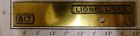 817-1b Lionel Brass Lines Side Name Plate